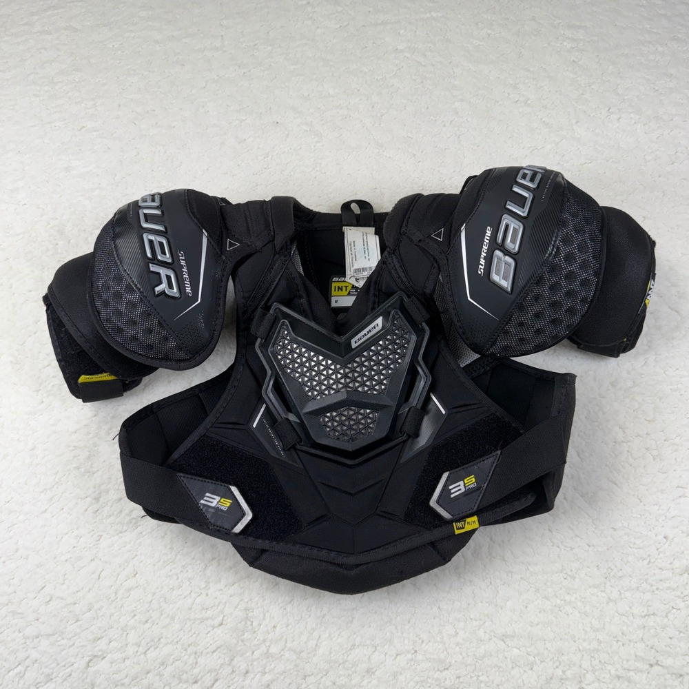 Bauer Supreme 3S Pro Hockey Shoulder Pads Intermediate Medium Black 1058493